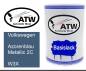 Preview: Volkswagen, Azorenblau Metallic 2C, W3X: 500ml Lackdose, von ATW Autoteile West.